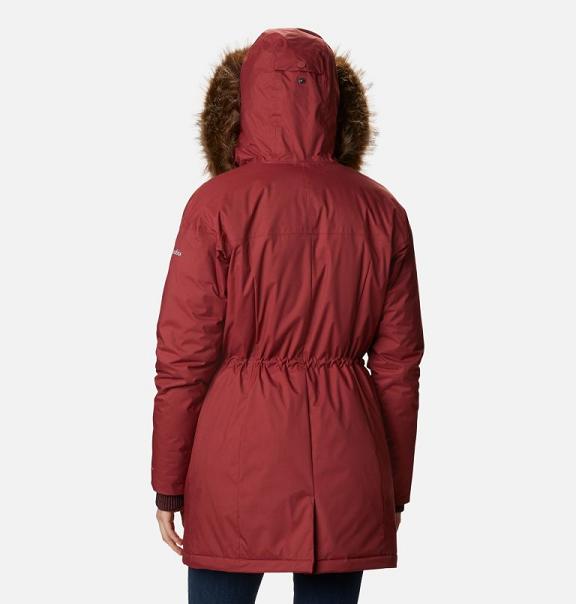 Columbia Hawks Prairie Parkas Red For Women's NZ68721 New Zealand